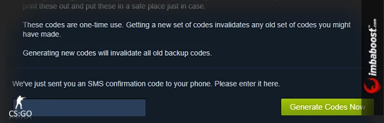 steam backup codes